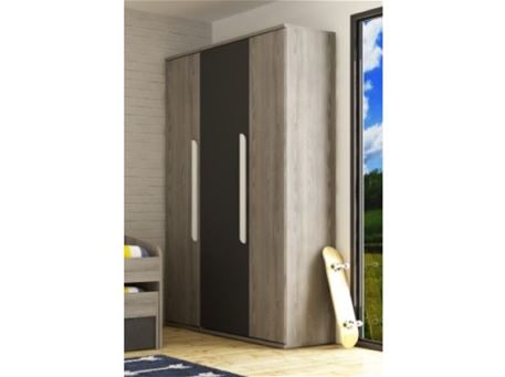 COMPACT - Grey 3 Doors Closet