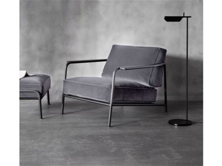AERO - Modern Wide Grey Armchair