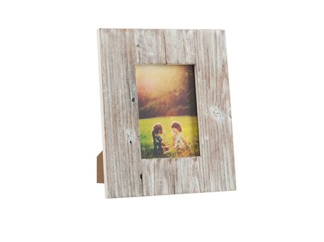 75421 - Photo Frame Square Wood White Wash