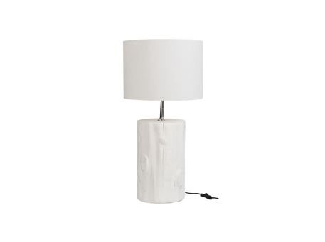 82675 - Lamp Base+Shade Cement White Small